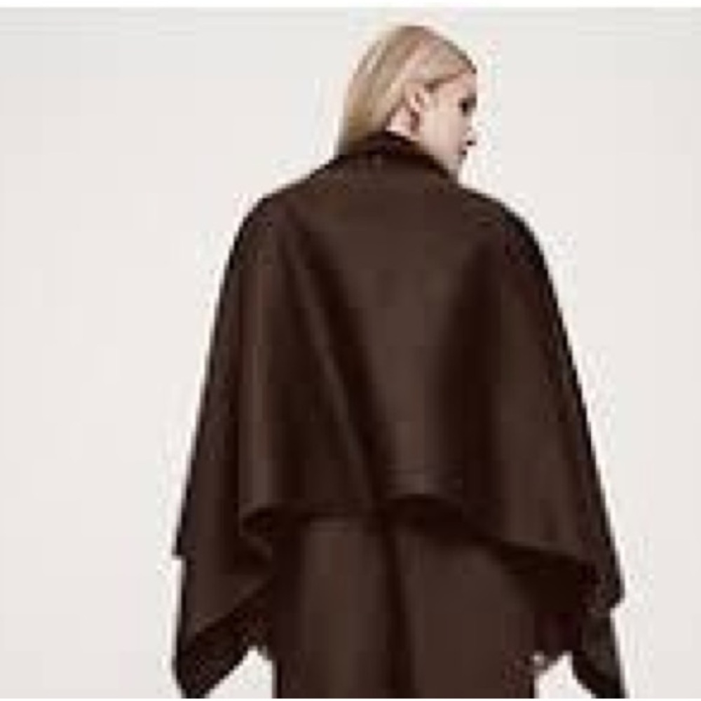 Banana Republic *NWT* Oversized Double-Faced Cape Wool Winter Coat - Picture 3 of 7